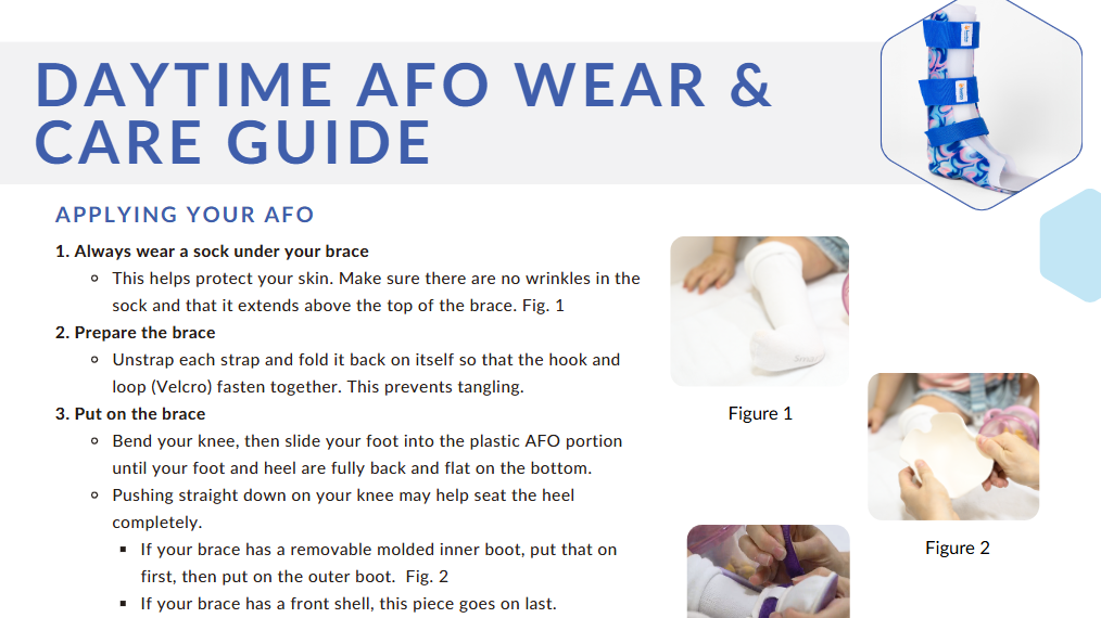Daytime AFO Wear & Care Guide