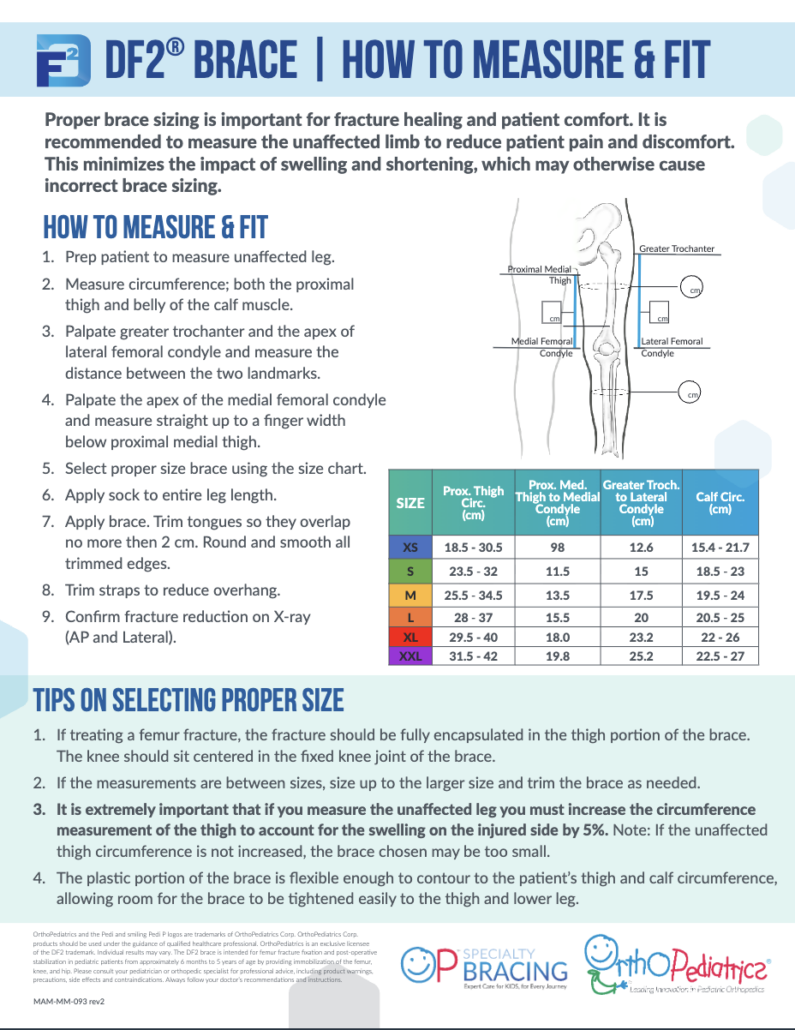 How to Measure DF2 brace