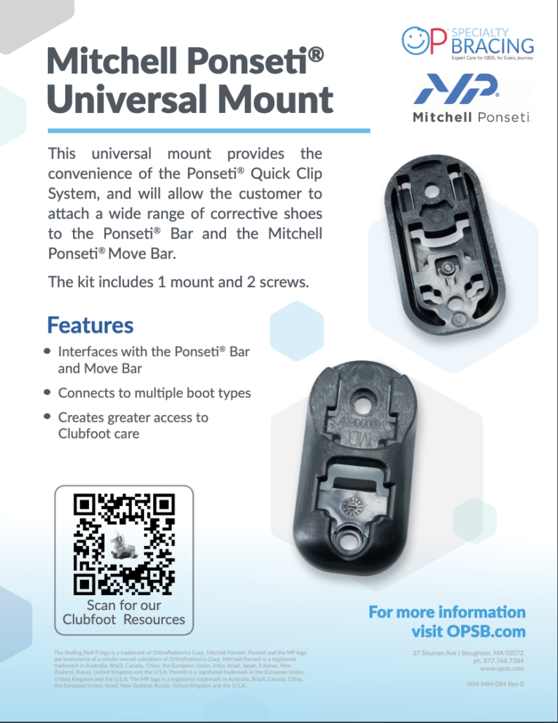 Mitchell Ponseti Universal Mount